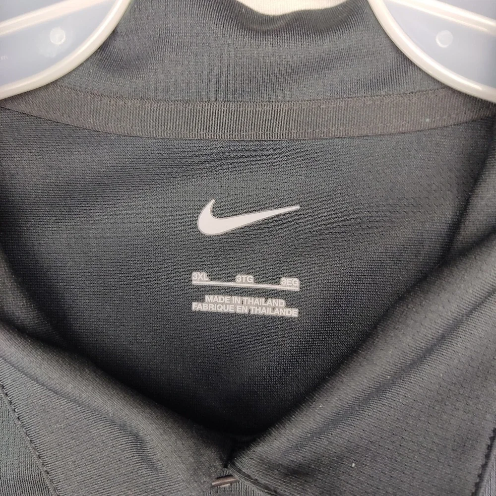 Nike Polo Shirt Mens‎ 3XL Black Peak Technologies Dri-FIT Short Sleeve Corporate